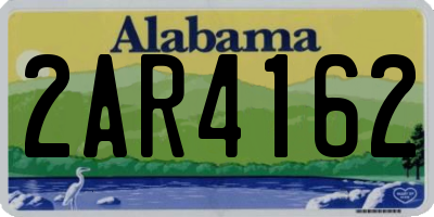 AL license plate 2AR4162