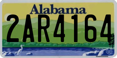 AL license plate 2AR4164