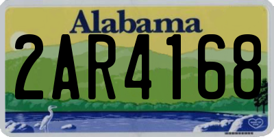 AL license plate 2AR4168