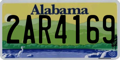 AL license plate 2AR4169