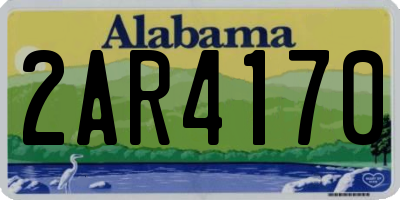 AL license plate 2AR4170
