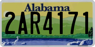 AL license plate 2AR4171