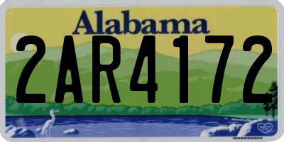 AL license plate 2AR4172