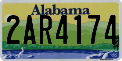 AL license plate 2AR4174