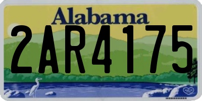 AL license plate 2AR4175