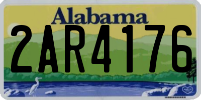 AL license plate 2AR4176