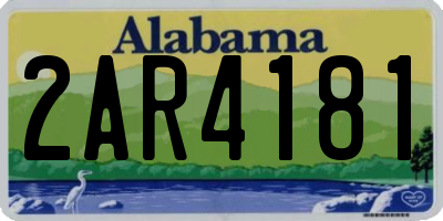 AL license plate 2AR4181