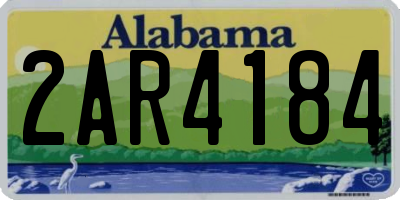 AL license plate 2AR4184
