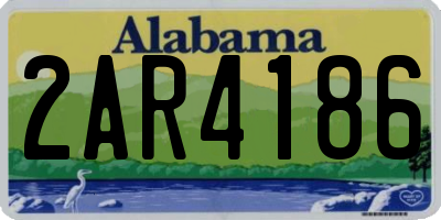 AL license plate 2AR4186