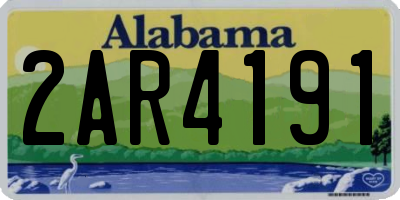 AL license plate 2AR4191