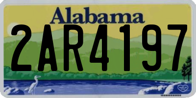 AL license plate 2AR4197