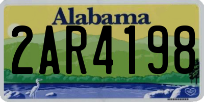 AL license plate 2AR4198
