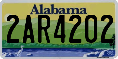 AL license plate 2AR4202