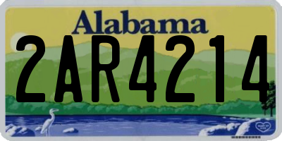 AL license plate 2AR4214