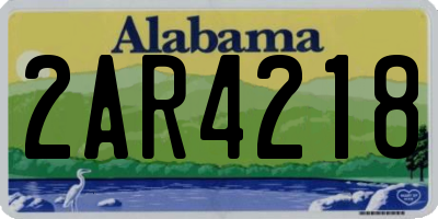 AL license plate 2AR4218