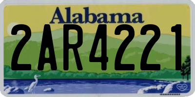 AL license plate 2AR4221