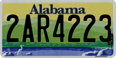 AL license plate 2AR4223