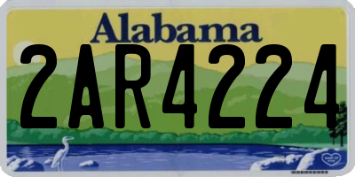 AL license plate 2AR4224