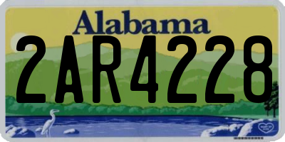 AL license plate 2AR4228
