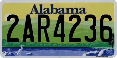 AL license plate 2AR4236