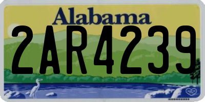 AL license plate 2AR4239