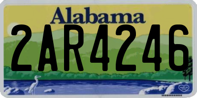 AL license plate 2AR4246