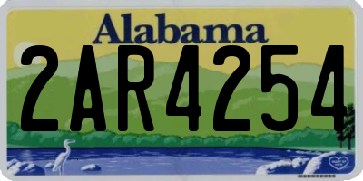 AL license plate 2AR4254