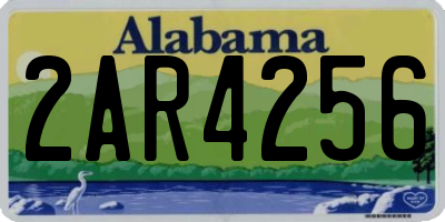 AL license plate 2AR4256