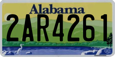 AL license plate 2AR4261