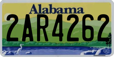 AL license plate 2AR4262