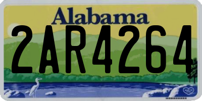 AL license plate 2AR4264
