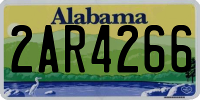 AL license plate 2AR4266