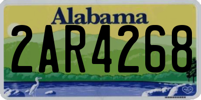 AL license plate 2AR4268