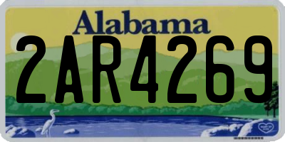 AL license plate 2AR4269
