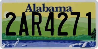 AL license plate 2AR4271