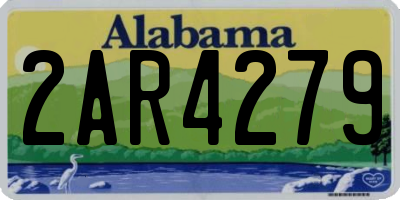 AL license plate 2AR4279
