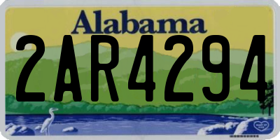 AL license plate 2AR4294