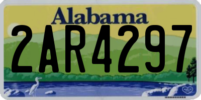 AL license plate 2AR4297