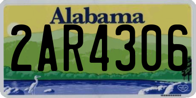 AL license plate 2AR4306