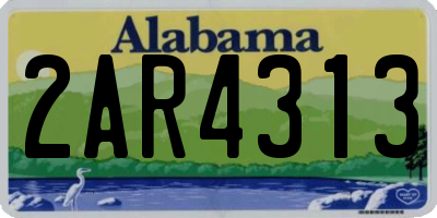AL license plate 2AR4313