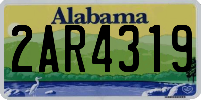 AL license plate 2AR4319
