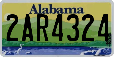 AL license plate 2AR4324