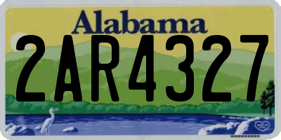 AL license plate 2AR4327