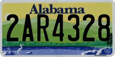 AL license plate 2AR4328