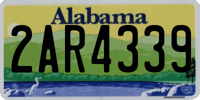 AL license plate 2AR4339