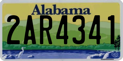 AL license plate 2AR4341