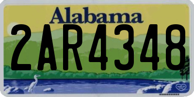 AL license plate 2AR4348