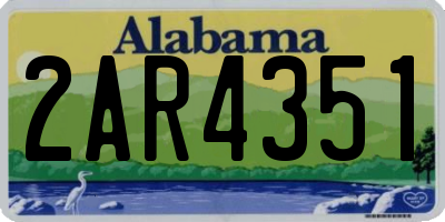 AL license plate 2AR4351