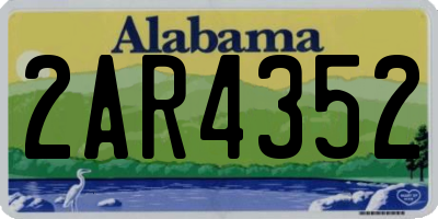 AL license plate 2AR4352