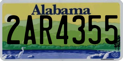 AL license plate 2AR4355